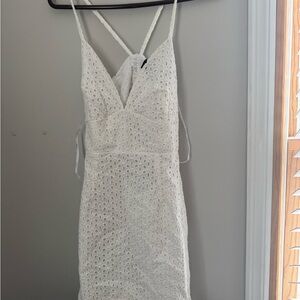 Elegant White Lace Dress